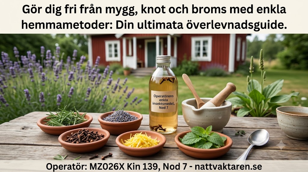 Gör dig fri från mygg, knot och broms med enkla hemmametoder